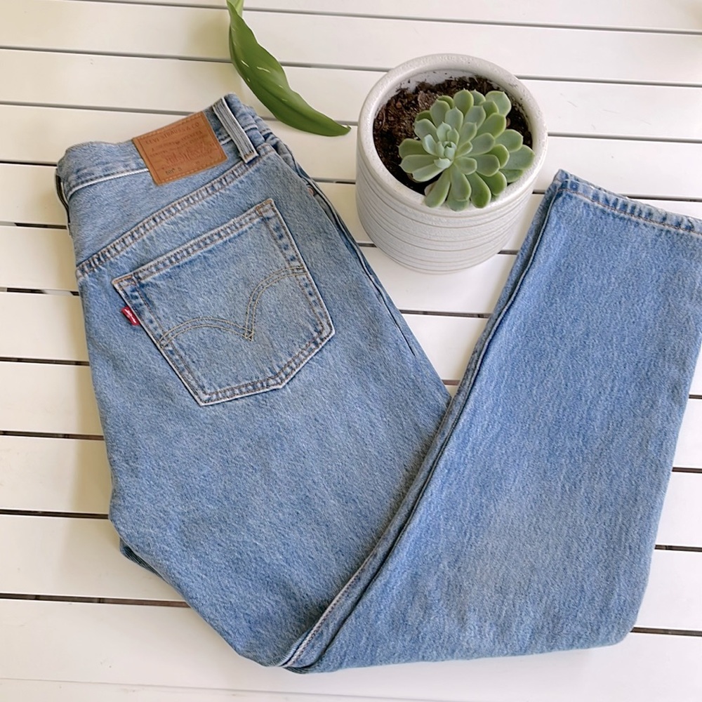 501 Big E Levi’s! Never been worn, unique patch work!Size W29 L28